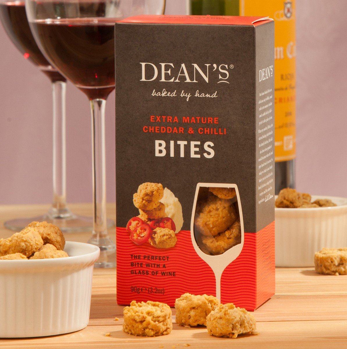 Buy the Extra Mature Cheddar & Chilli Bites 90g online at Dean's
