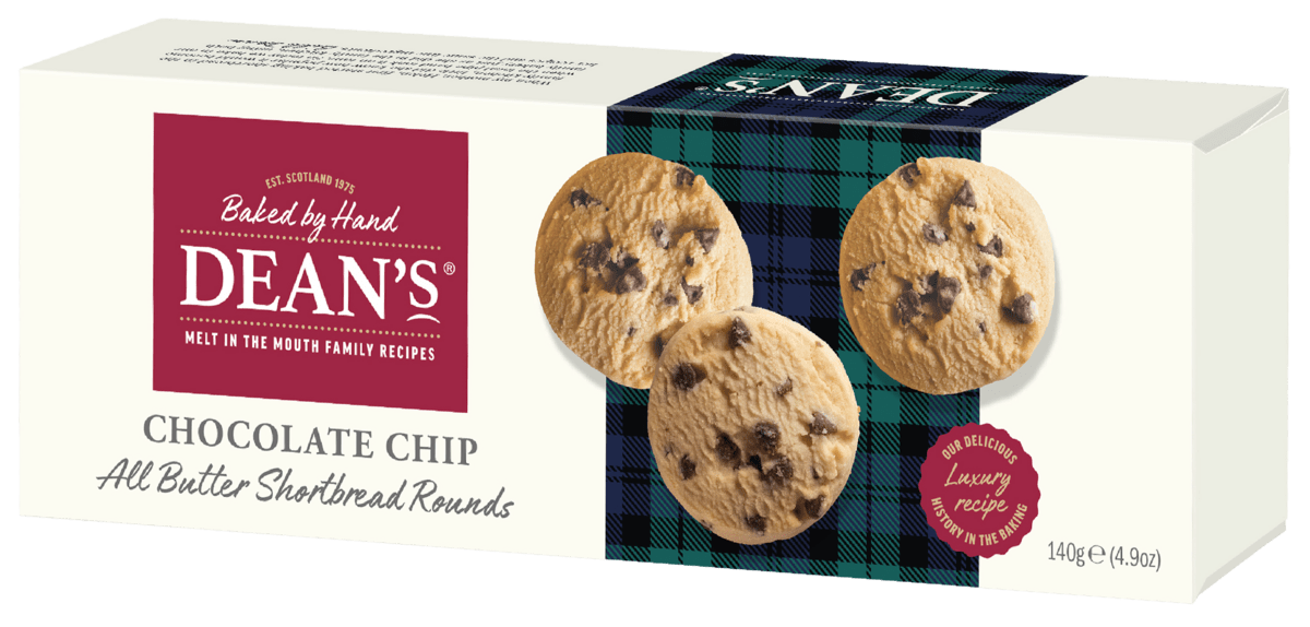 All Butter Chocolate Chip Rounds 140g Thumbnail All Butter Chocolate Chip Rounds 140g Thumbnail
