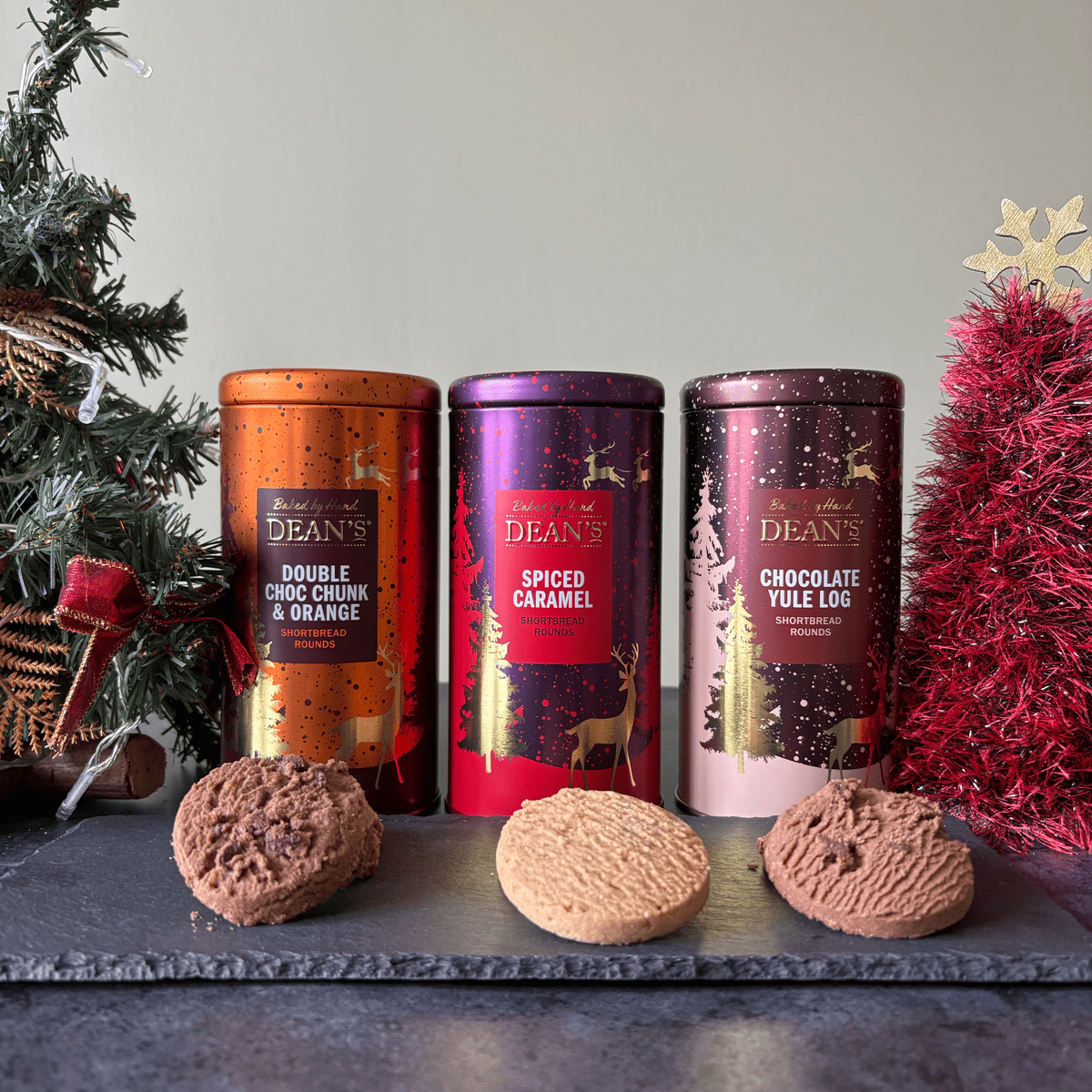 Chocolate Yule Log Shortbread Rounds 150g Thumbnail Chocolate Yule Log Shortbread Rounds 150g Thumbnail