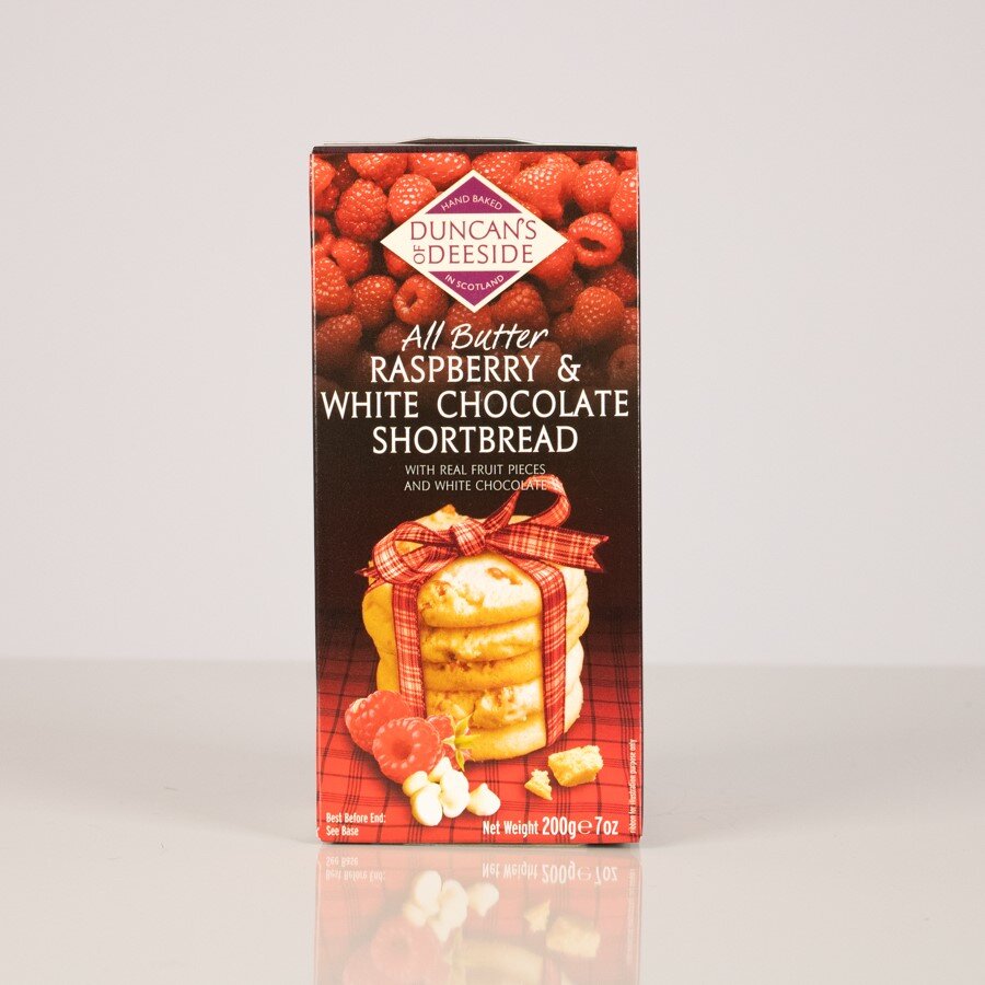 Duncan's All Butter Rapsberry & White Chocolate Shortbread Rounds 200g Thumbnail