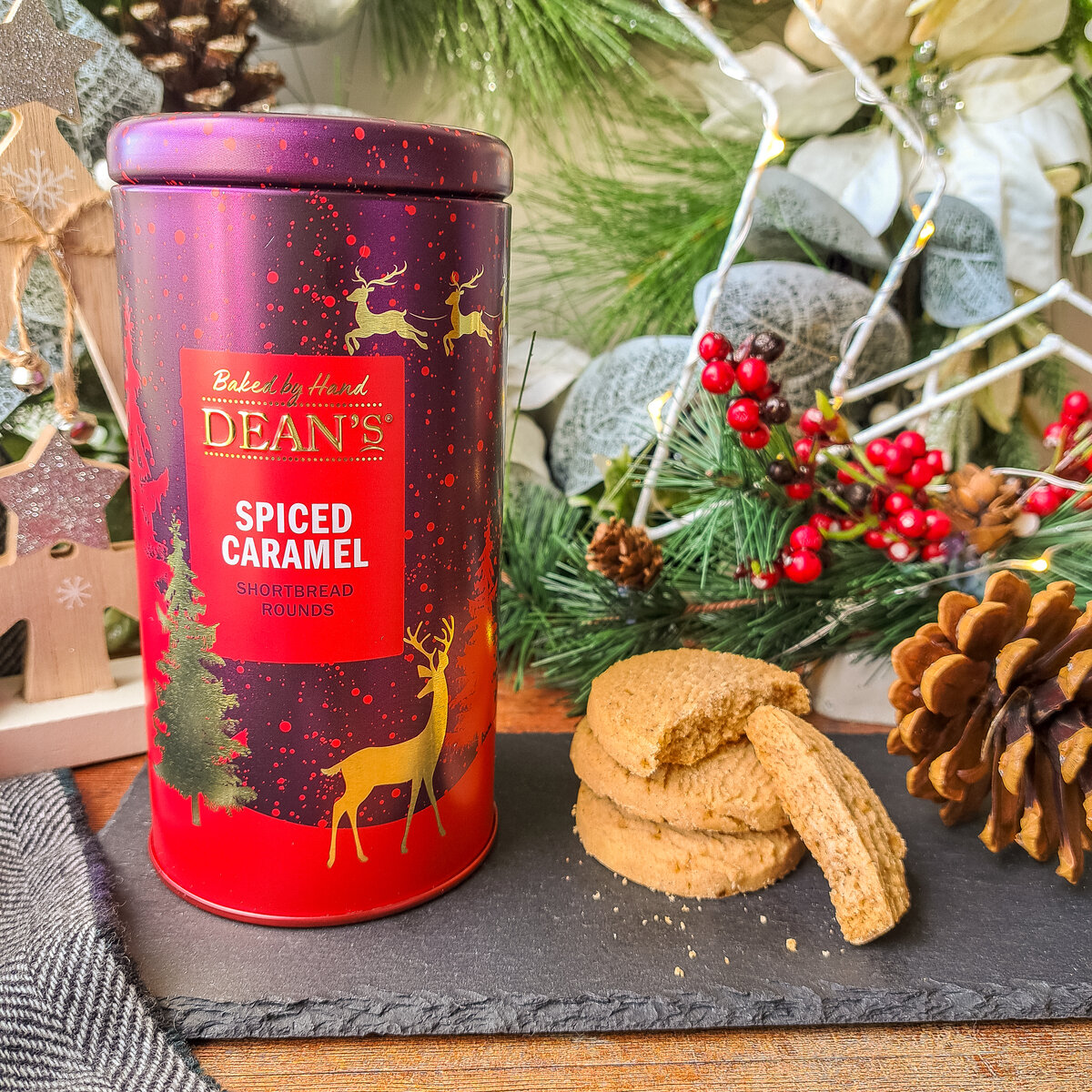 Spiced Caramel Shortbread Rounds 150g Thumbnail Spiced Caramel Shortbread Rounds 150g Thumbnail