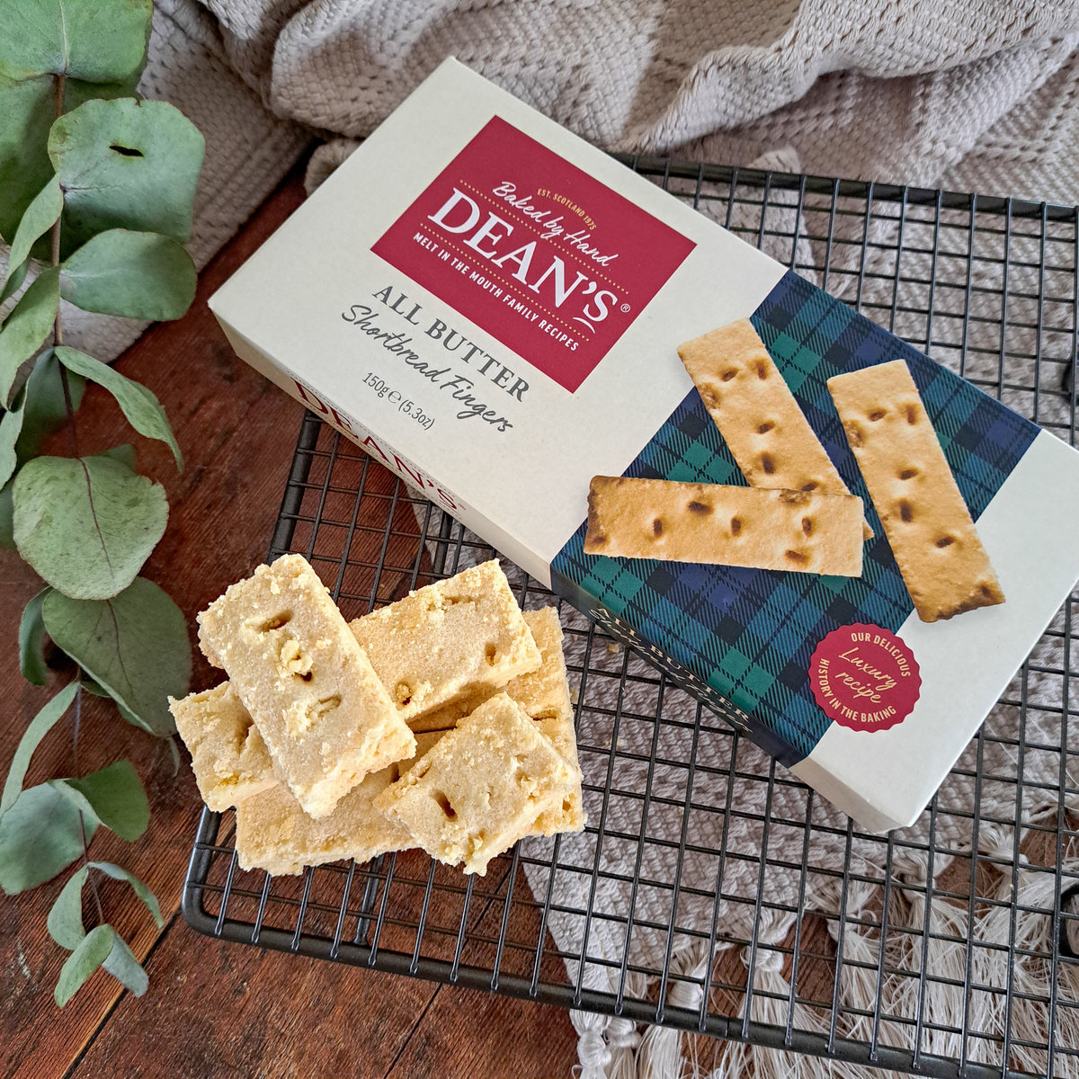 Buy the All Butter Shortbread Fingers 150g online at Dean's