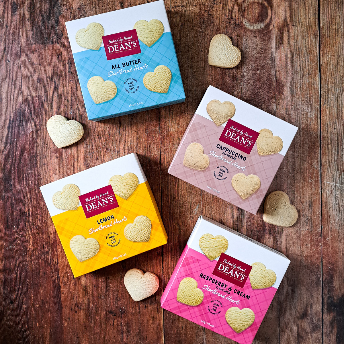 Buy the All Butter Shortbread Hearts 144g online at Dean's
