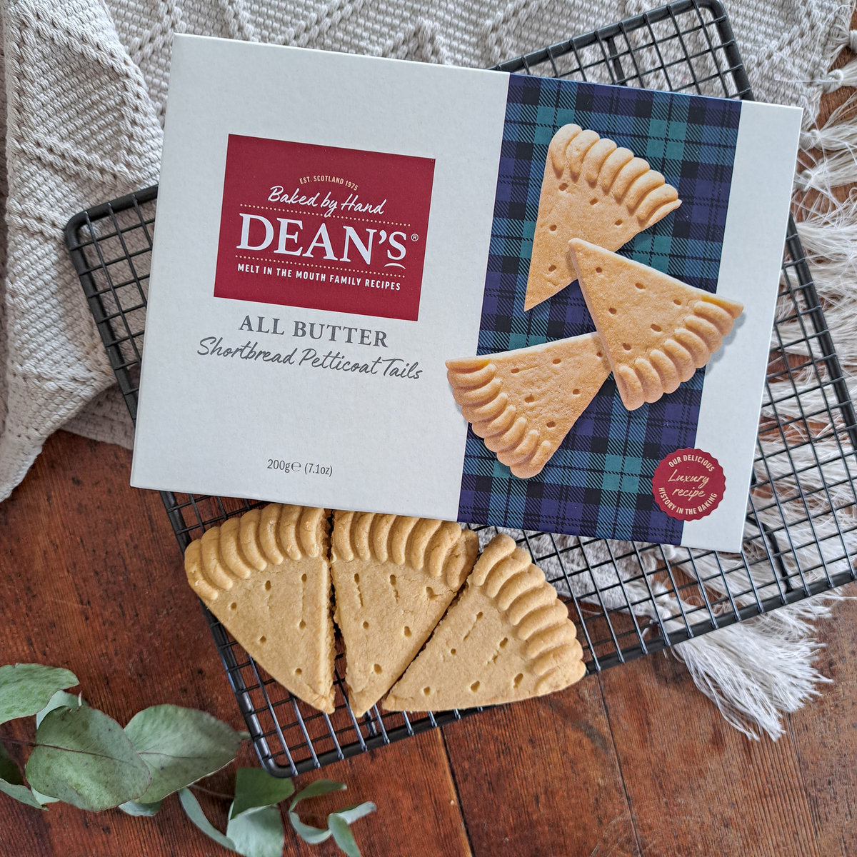 Buy the All Butter Shortbread Petticoat Tails 200g online at Dean's of Huntly Ltd