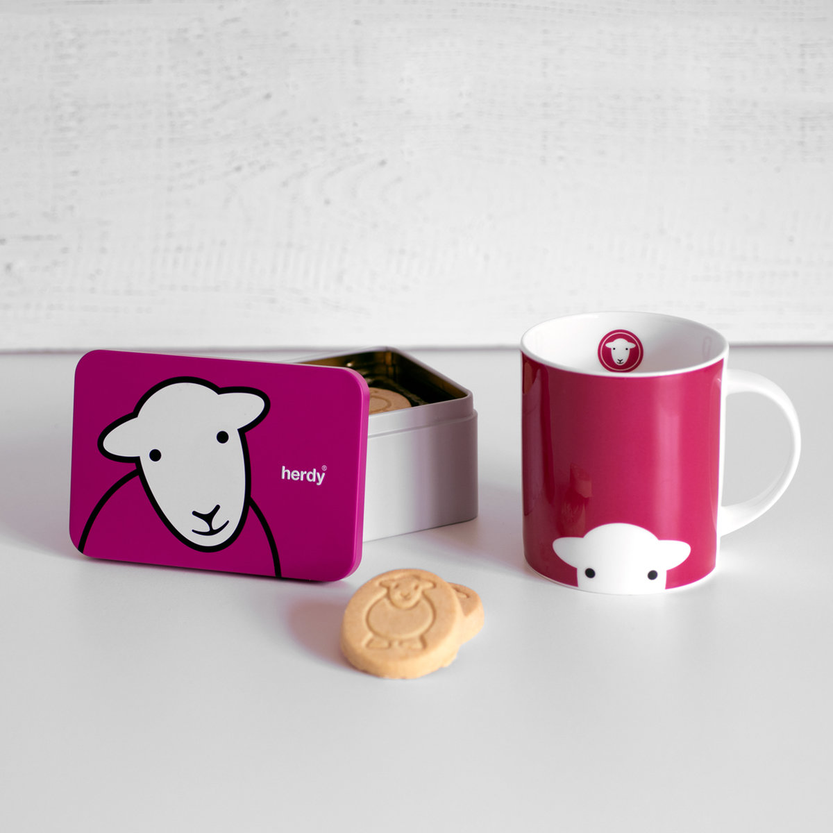 Collectors Edition Herdy Pink All Butter Shortbread Herdy Shapes 120g