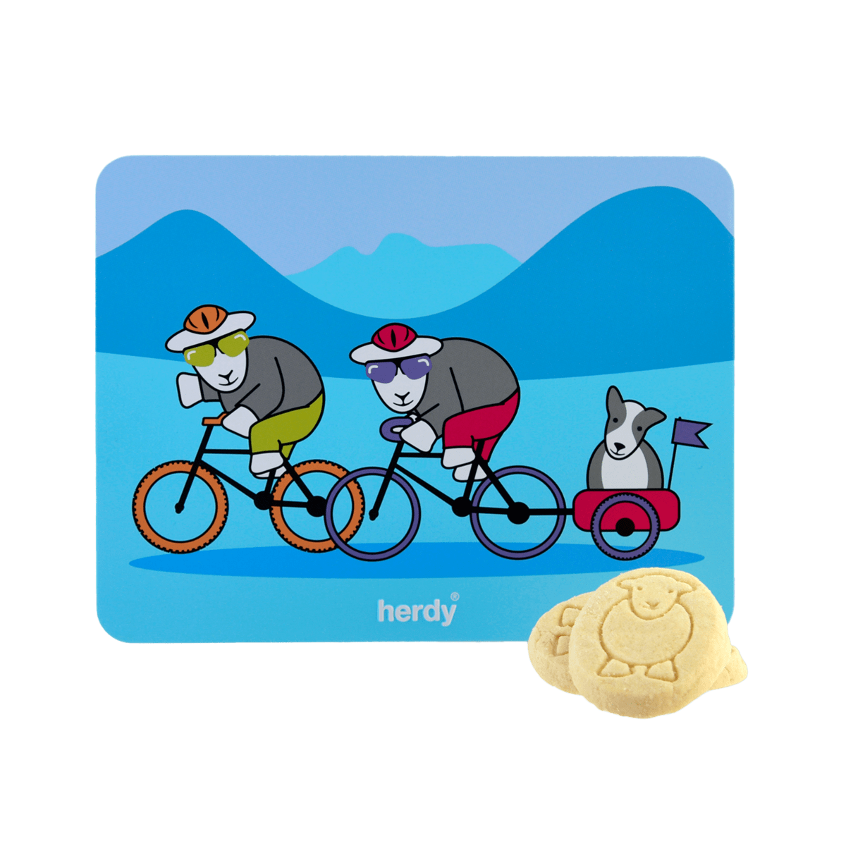 Cyclist Herdy All Butter Shortbread Herdy Shapes 225g