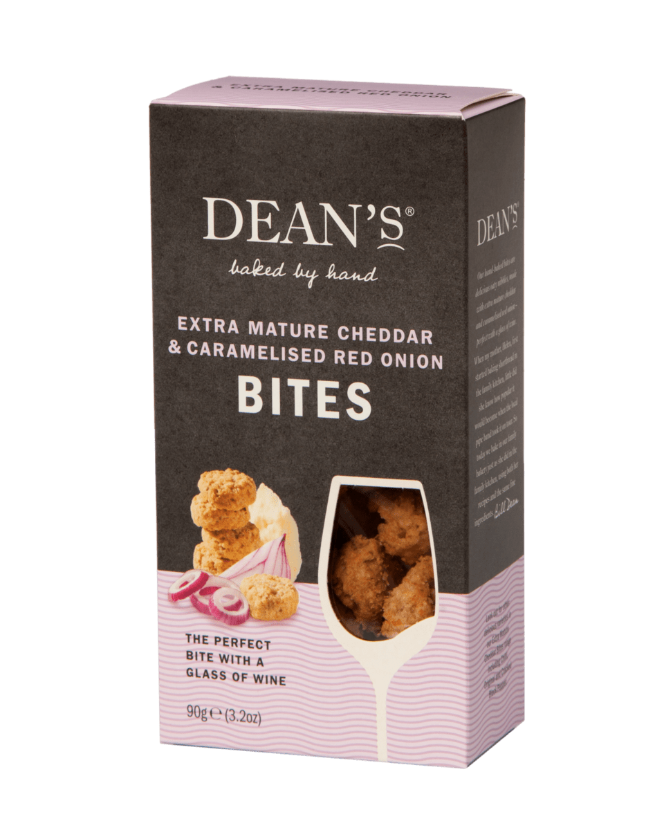 Dean's Mature Cheddar & Caramelised Red Onion Bites 90g