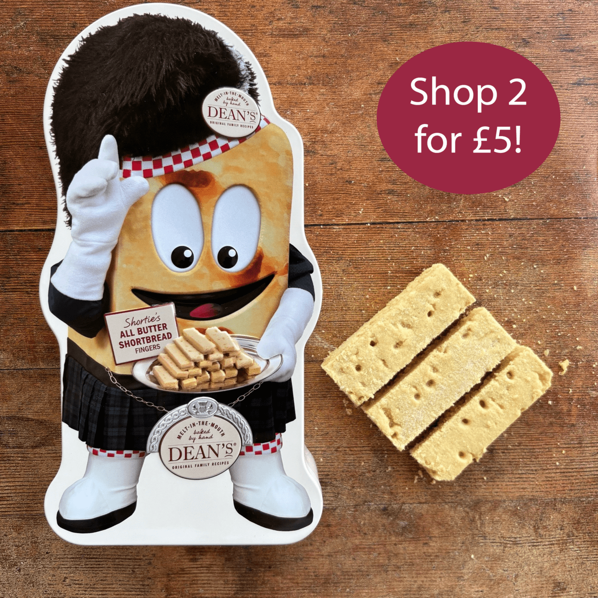 2 x Shortie All Butter Shortbread 300g