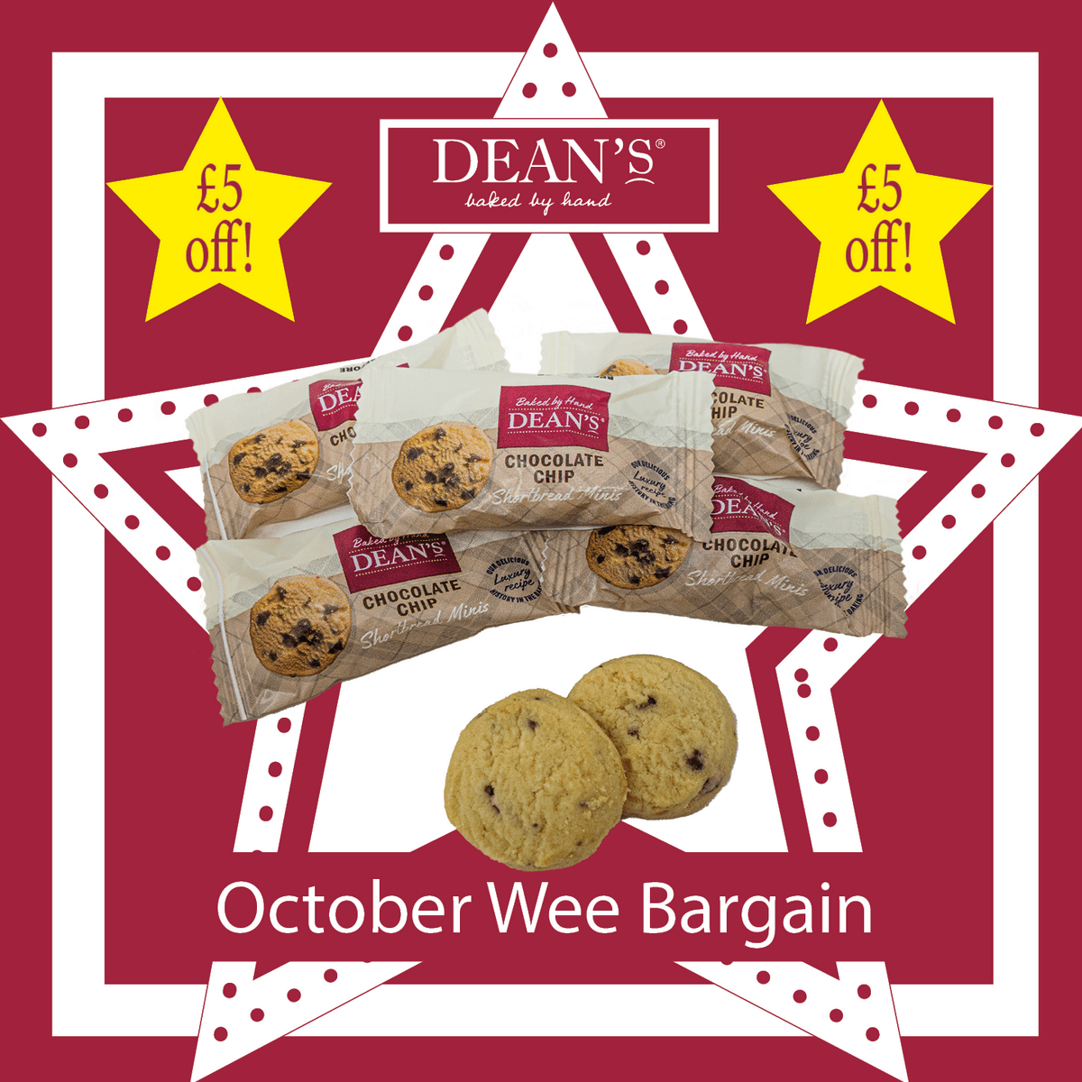 Chocolate Chip Shortbread Minis 10g x 100