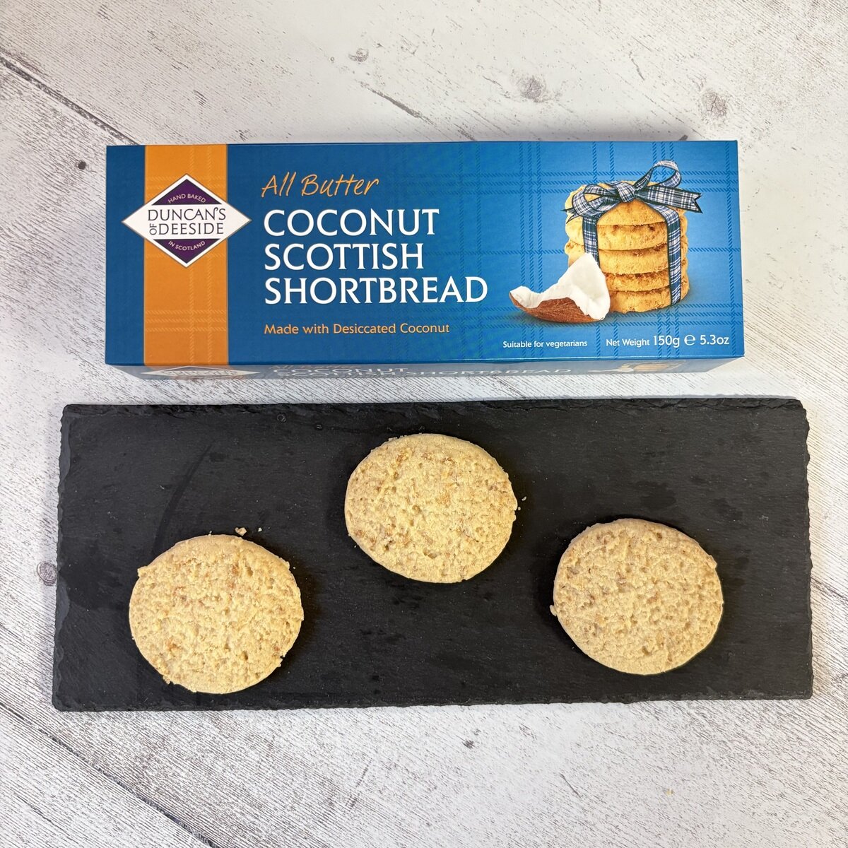 Duncan's All Butter Coconut Shortbread Rounds 150g