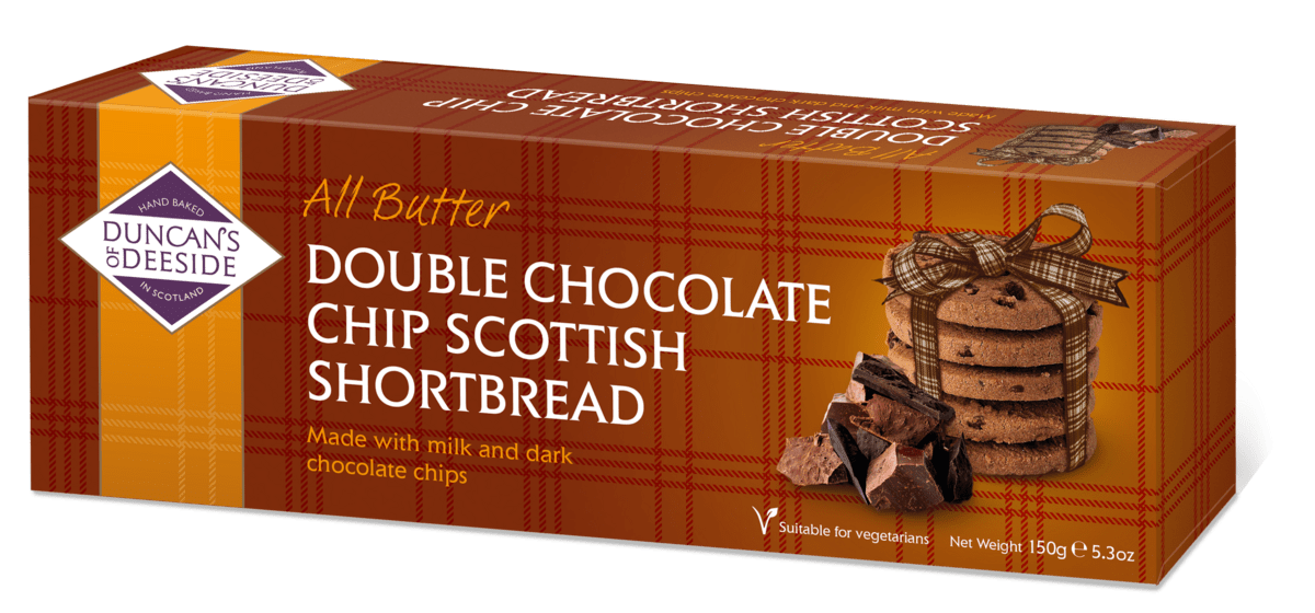 Duncan's Double Chocolate Chip All Butter Shortbread 150g