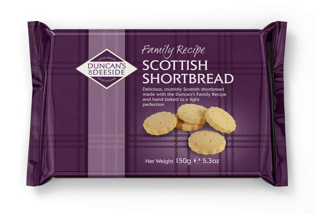 Buy the Duncan's Family Recipe Scottish Shortbread 150g online at Dean's of Huntly Ltd