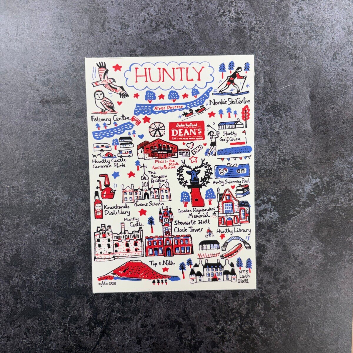 "Huntly" Postcard