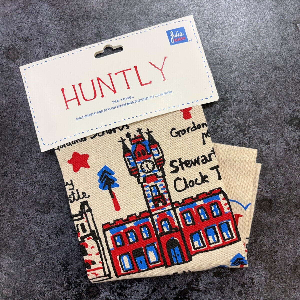 "Huntly" Tea Towel