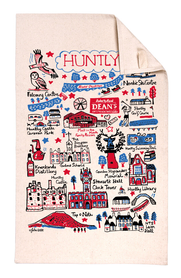 "Huntly" Tea Towel