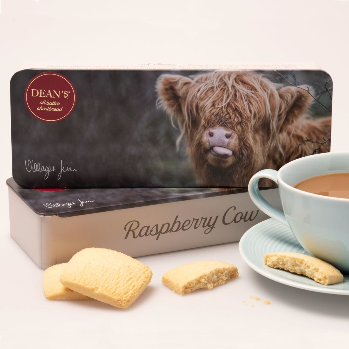 "Raspberry Cow" All Butter Shortbread Squares 180g