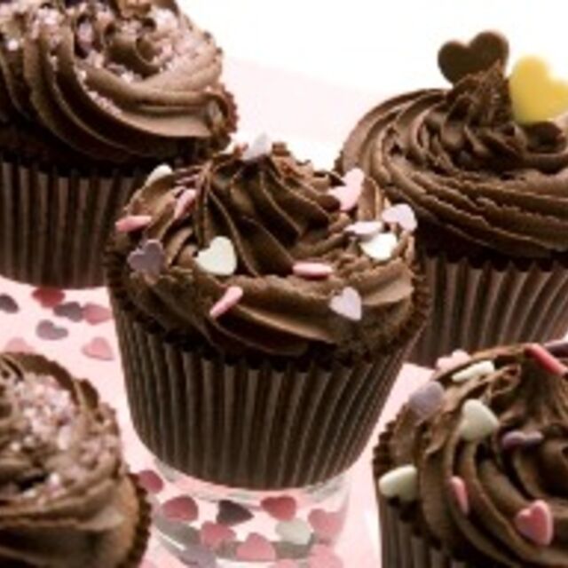 Valentine's Chocolate Cupcakes