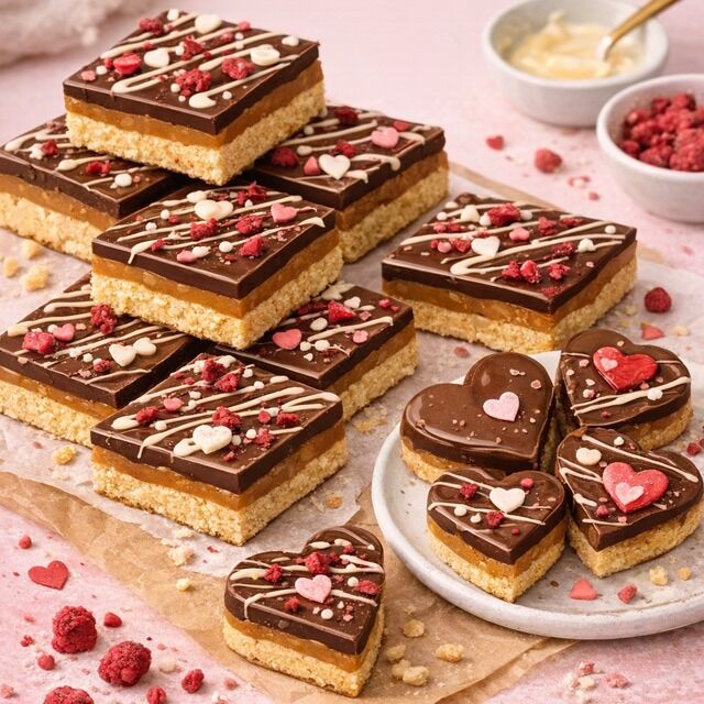 VALENTINE’S CARAMEL SHORTBREAD RECIPE