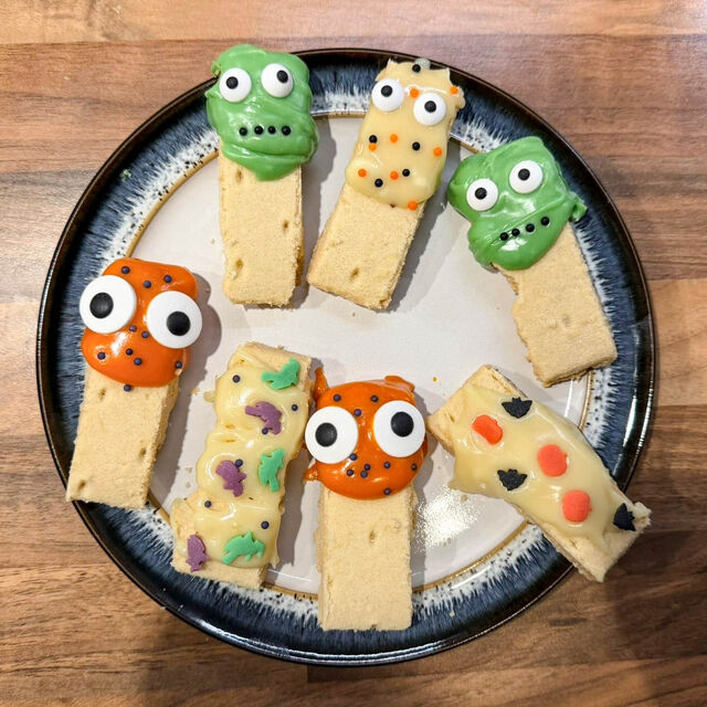 Halloween Shortbread Fingers