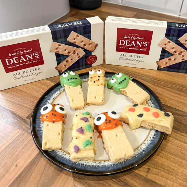 Halloween Shortbread Fingers